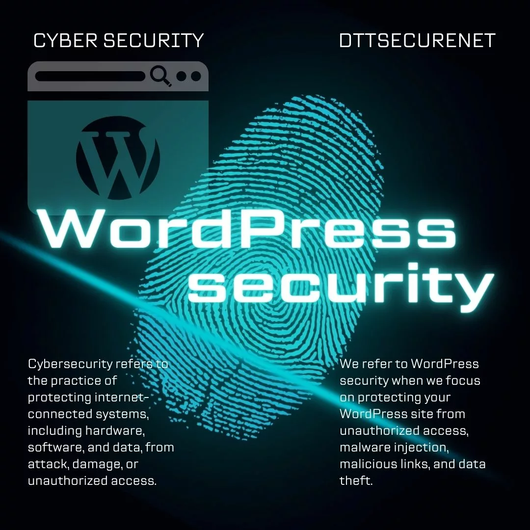 Black neon Internet security Instagram Post WordPress Security Expert